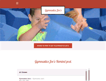 Tablet Screenshot of gymnasticsjoes.com